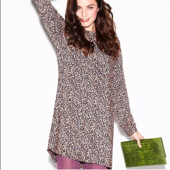 Long Sleeve Cheetah Dress